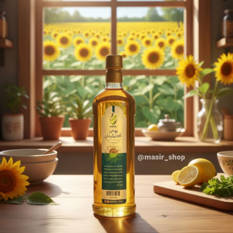 روغن آفتابگردان 1 لیتری